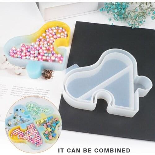 Heart Shape Jewelry Storage Box Silicone Mold DIY Transprant Crystal Epoxy Resin Mould Heart-shaped Jewelry Gift Ornament Case