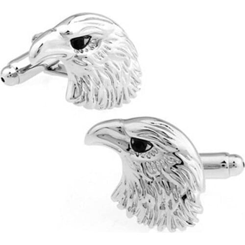 Animal Series French Style Shirts Cufflinks Trendy Mens Accessories Fashion Personality Steel Color Eagle Head Cuff Links