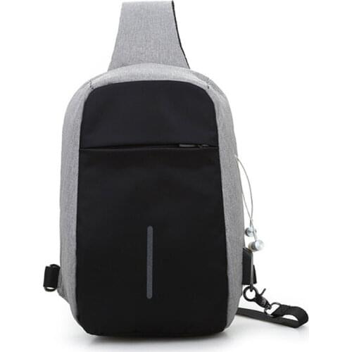 Anti-theft Shoulder Bag Fashion Waterproof Oxford Cloth Womens Crossbody Bag Patchwork Messenger Chest Pack Bolsa