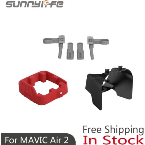 Sunnylife dji Mavic Air 2 Accessories Landing Gear Leg Propeller Fixer lens Sun Hood Cover