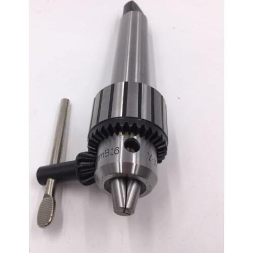 CNC Lathe Morse Taper Shank Drill Chucks 1-13mm B16 Key Drill Chuck with Arbor MT4 4# Morse Taper Shank