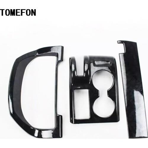 TOMEFON For Honda CRV 2007 to 2011 LHD ABS Special Paint Dashboard Gear Shift Panel Copliot Front Middle Trim Overlay Cover 3Pcs