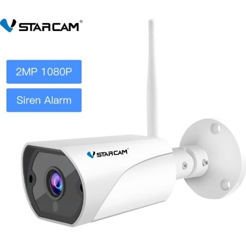 Vstarcam Outdoor IP Camera 2MP 1080P HD Wireless Wifi Camera Night Vision Motion Detection Siren Alarm Security IR CCTV Camera