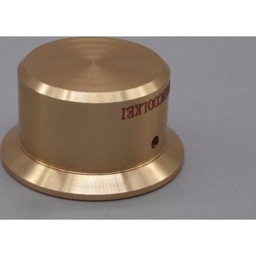 Gold 50mm * 27mm volume knob, solid aluminum knobs