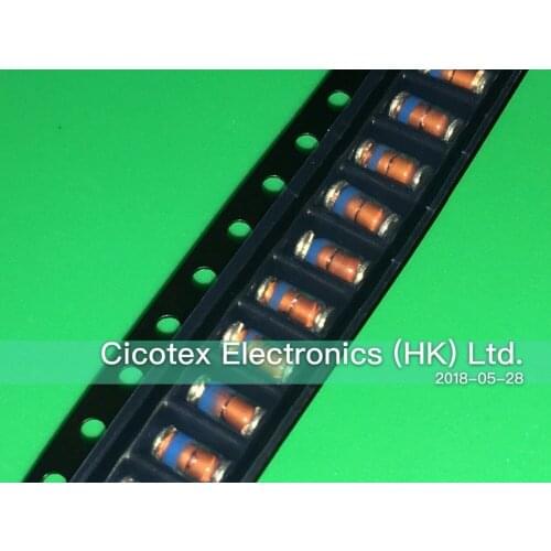 100pcs/lot ZM4740A LL41 DIODE ZENER 10V 1W DO213AB ZM4740A-GS18