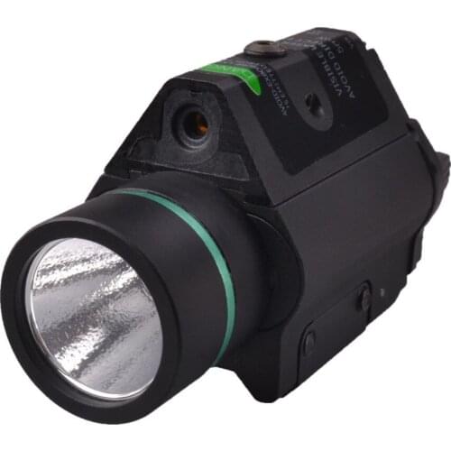2020 RichFire SF-P14 Tactical Pistol 5mw Green Laser Stroboscopic LED Flashlight CREE XR-E Q5 Balck