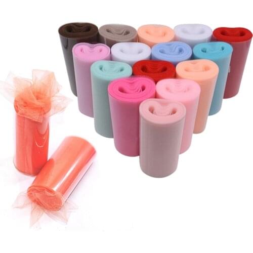 25yard/roll 15cm Tulle Roll DIY Tutu Skirt Fabric Glitter Tulle Organza Laser for Baby Girls Birthday Party Decoration Supplies