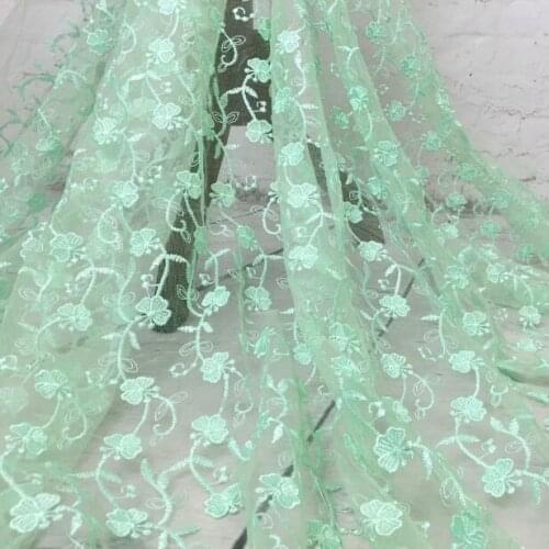 5yards/lot Guipure Lace African Swiss Voile Lace High Quality Transparent Mesh Embroidery Lace Nigeria Wedding Tulle Lace Fabric