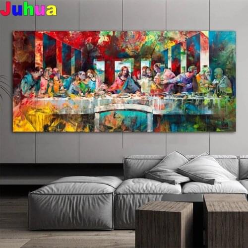 The Last Supper 5D DIY Diamond Embroidery diamond Stitch mosaic Kit Full nordic Diamond Painting home decor drop shipping