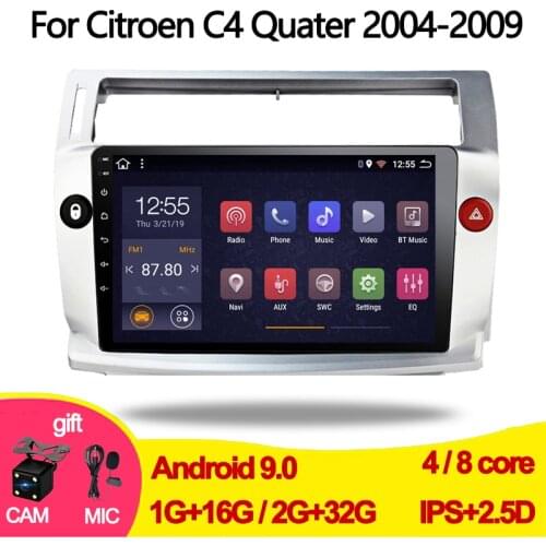 Car radio for Citroen C4 Quatre DVD multimedia player 2004 2005 2006 2007 2008 2009 1 din android 2 32G GPS navigation carplay