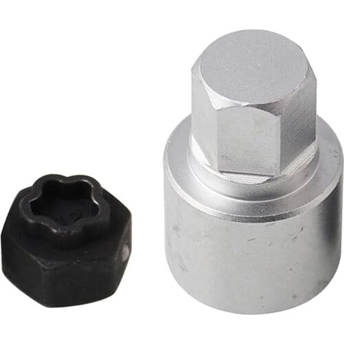Automotive Locking Wheel Bolt Nut Removal Key with Adapter for BMW 1 2 3 Vehicles