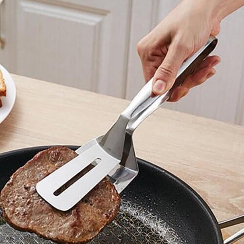 Barbecue Clip BBQ Tongs Stainless Steel Fried Shovel Bread Meat Vegetable Clamp Kitchen Gadget Cooking Tools