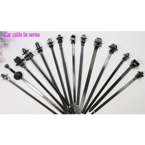 Freeshipping Wire Cable Ties Management Tie-Line For Motorcycle Car Corrugated Pipe Tie Wrap Cable Clamp 5x170 5.6x175 6.3x165
