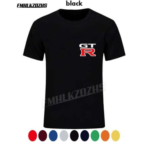 For Male Nissan Skyline GTR 34 Haruna Car T-shirt Fashion Tee Shirt ThinkNo Summer T Shirt short sleeve H157
