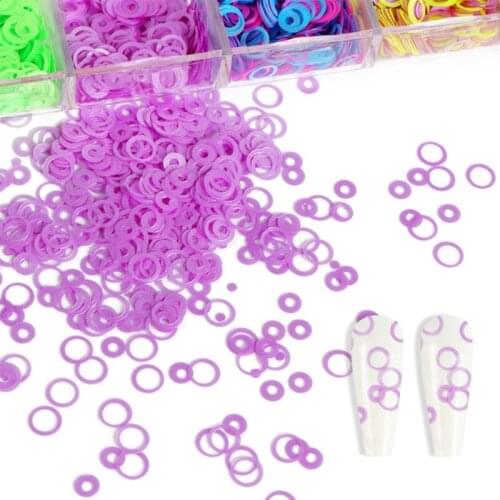 Fluorescent Bubble Sequins Epoxy Resin Glitter Filling Hollow Round Shape Slices