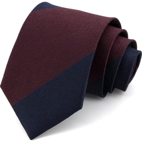 Mens Ties Business 8 CM Wide Striped Dresses Necktie Fashion Formal Work Cravat Male Gift With Box