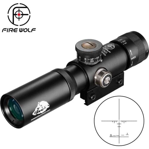 SS2 4x21 AO Compact Hunting Air Rifle Scope Tactical Optical Sight Glass Etched Reticle Riflescopes With Flip open Lens Caps