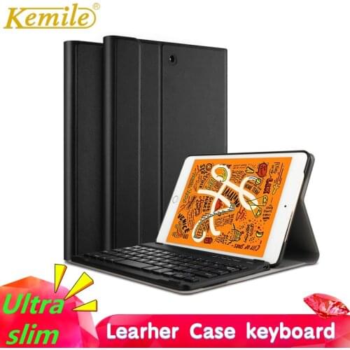 Split Leather Cover Bluetooth Keyboard Case For iPad 9.7 2018 2017 Pro 9.7 Air 1/2 9.7 Air 3 10.5 Mini 1/2/3/4/5 7.9 2019 Pro 11