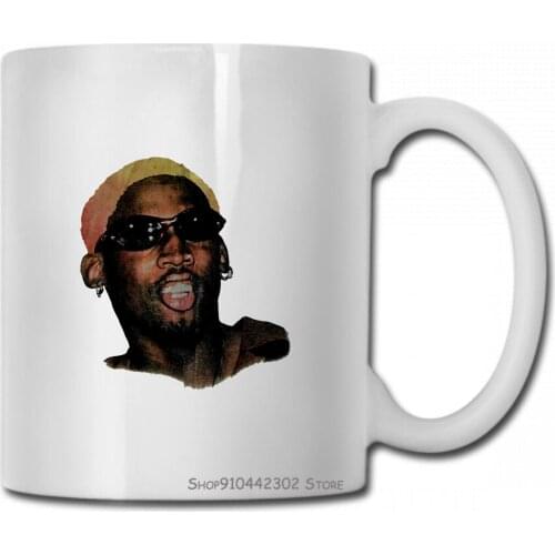 Limited Edition Dennis Rodman T Funny Face Smiling Hip Hop Bulls Usa Size Mug Cup Women Men