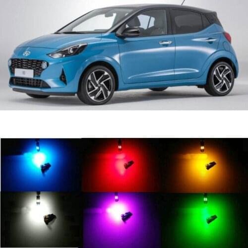 20pc/lot canbus t5 Dashboard LED Light Bulbs For hyundai i10 i20 i40cw Matrix Santa Fe creta Sonata Terracan Veloster Trajet