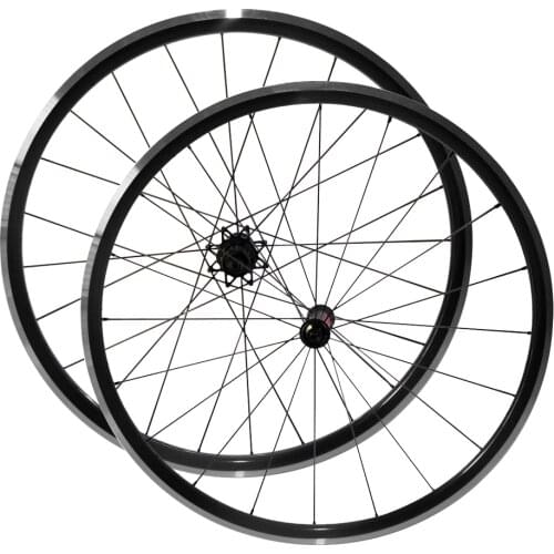 Kinlin XR26T Alloy Wheels with Koozer RS330 Straight Pull V-brake Hub Road Bicycle Front/Rear Wheels 20/24 Spoke Holes