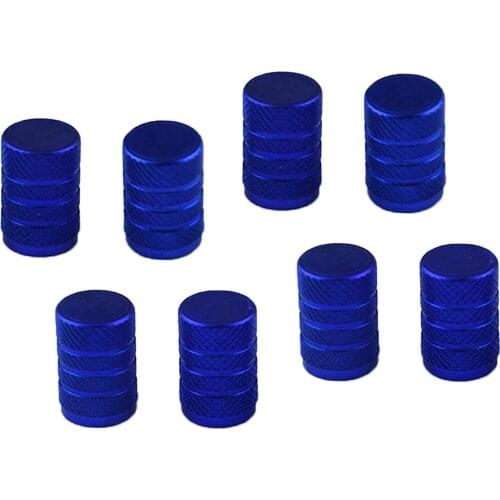 MagiDeal 8pcs Universal Car Wheel Tire Air Valve Stems Caps Dust Cover Blue