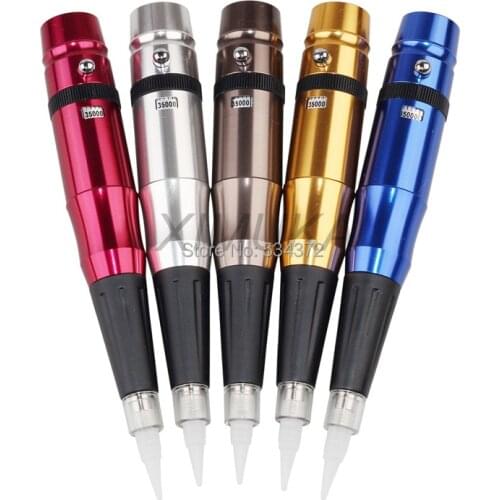 Wholesale 35000R High Quality Permanent Makeup Machine Tattoo Eyeborw Lips Machine Pen With Needles Tips