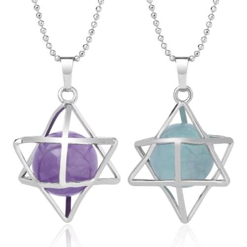 Fashion Hollow crystal Cube Irregular Crystal Necklaces Natural Pink Crystal Pendant Choker Necklace Bohemian Jewelry for Women