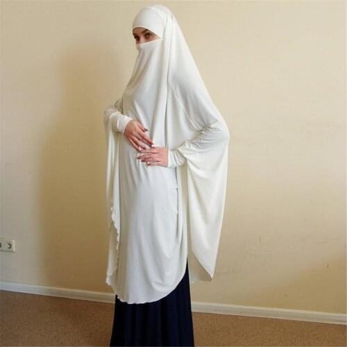 Khimar Jilbab Muslim Fashion Women Prayer Garment Hijab Dress Abaya Kaftan Robe Arab Islam Femme Musulman Niqab Djellaba Femme