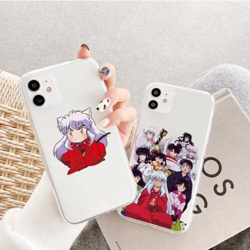 For Xiaomi Redmi Mi Note 5 6 7 8 8T 9 9S 9T 10 10T Pro Max 11 Lite CC9E Poco F3 M3 X3 9C NFC Anime Inuyasha Soft TPU Clear Cases