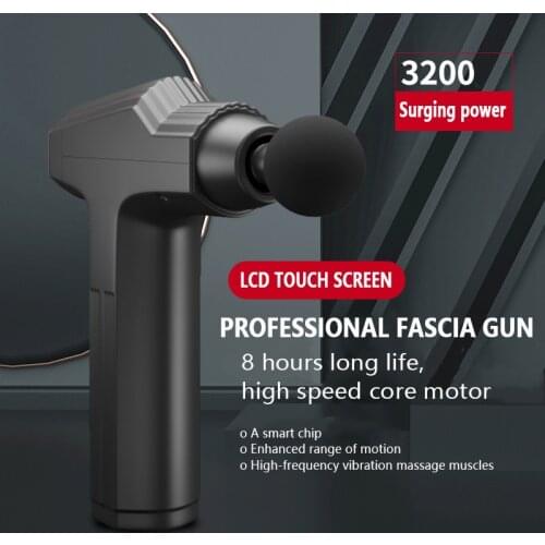 Yongrow Massage Gun Fascia Gun Body Massager Slimming Shaping Pain Relief Muscle Relax Vibration High Frequency Vibration Guns