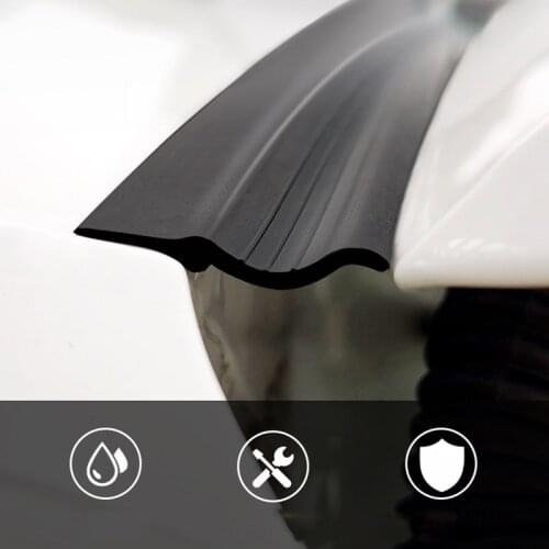 DIY 1.6M Car Tail Cover Seal Strip Trunk Edge Rubber Weatherstrip Sticker Dust-Proof Auto Accessories For SUV MPV Hatchback Car