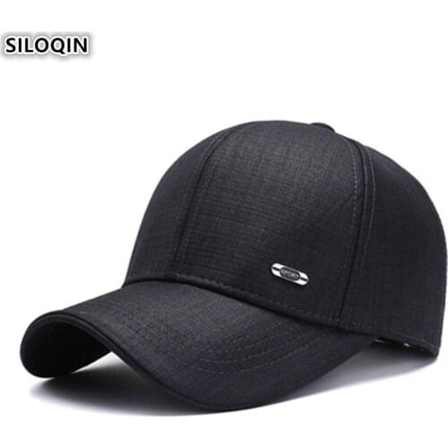 SILOQIN Snapback Cap Adult Mens Cotton Baseball Caps Adjustable Size Fashion Sports Caps For Men 2019 New Male Bone Dads Hats