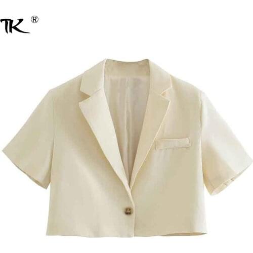 Женские пиджаки с коротким рукавом Tino Kino China At AliExpress