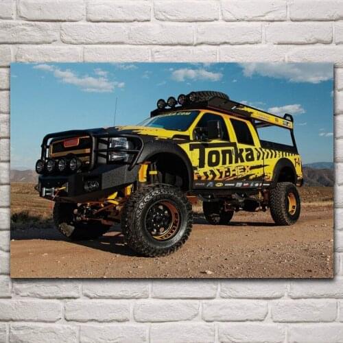 Offroad suv tuning custom f250 sport pickup truck fanart posters on the wall picture home living room decoration bedroom KN955