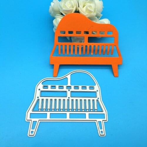 YLCD185 Piano Metal Cutting Dies For Scrapbooking Stencils DIY Album Cards Decoration Embossing Folder Die Cuts Template Mold