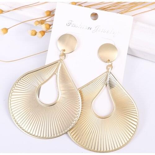 Fashion Womens Drop Earrings Korean Gold Statement Bohemian Large Simple Earrings punk Indian Jewelry gifts Earrings accesorios