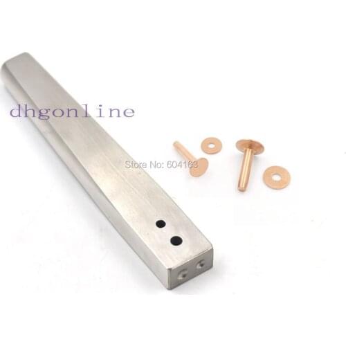304 Stainless steel Bur Setter Tool + 6 Sets Solid Copper Rivets Fasteners Permanent 9mm 10mm 12mm Choice