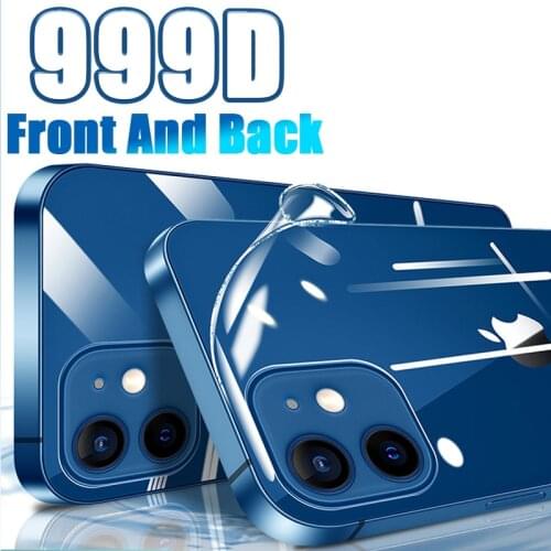 999D Full Cover Hydrogel Film For iPhone 11 12 Pro Max Mini Screen Protector XR X XS 7 8 6s 6 Plus SE 2020 Soft Film Not Glass