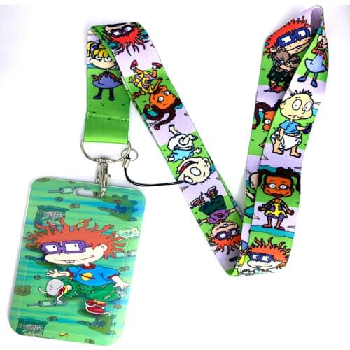 Anime Cartoon Mobile Phone Straps Lanyard For Keys USB ID Badge Holder Neck Strap Keychain Necklace Webbing Ribbon DIY Hang Rope