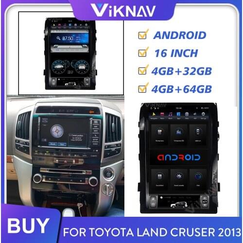 2 din android car radio for Toyota Land cruser 2013 stereo receiver car multimedia player autoradio GPS navigation touch screen