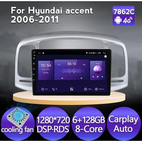 Navifly 9inch IPS Android Car Radio For Hyundai Accent 2006 2007 2008-2011 Navigation GPS Multimedia Video Player Wifi Stereo