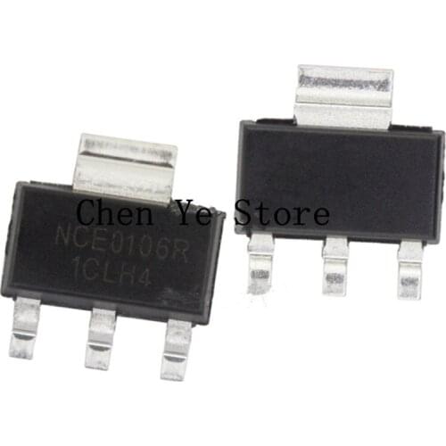 Free Shipping20PCS 100% New MOS NCE0106R SOT-223 N 100V6A SMD MOSFET IC