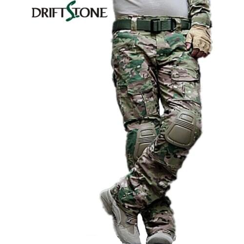 Camouflage Military Tactical Pants Army Military Uniform Trousers Airsoft Paintball Combat Cargo Pants With Knee Pads