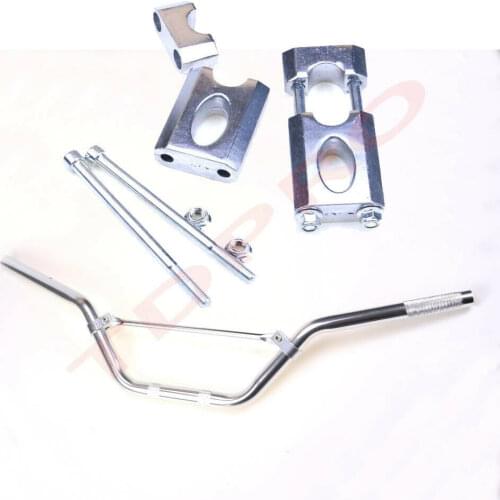 CNC Aluminium Alloy 7/8" 22mm Handlebars +Bar Mount Clamp Risers Dirt Pit Bike