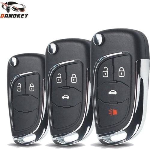 Dandkey Modified Folding Remote Car Key Shell For Opel Vauxhall Insignia Astra H Vectra Mokka For Chevrolet Lova Aveo Cruze