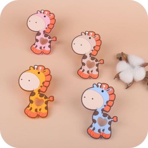 Baby Teether Toys For Teeth BPA Free Silicone Teething Product Chewable Pacifer Chain Pendant For Newborn Oral Care Teething Toy