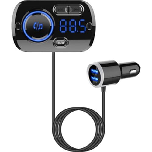 FM Transmitter MP3 Player BC49BQ Bluetooth Car Handsfree Dual USB Charger for Unique Parts Portable Car Ornaments