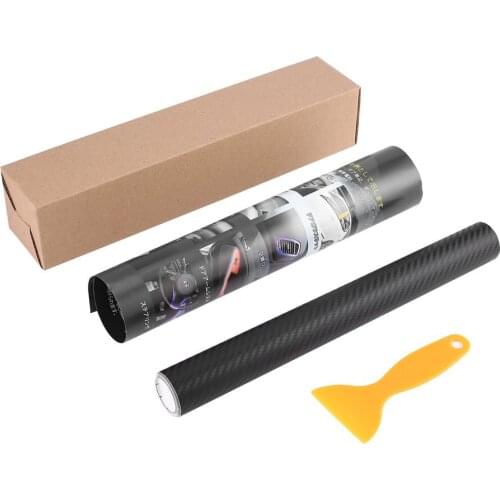 GOMYHOM Universal 3D 152x30CM Anti-UV Car Wrap Film Auto Carbon Fiber Wrapping Film Vehicle Change Color Sticker with Scraper