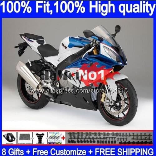Injection For BMW S 1000RR 1000 RR blue white 32MC.104 S1000 RR 2009 2010 2011 2012 2013 2014 S1000RR 09 10 11 12 13 14 Fairing